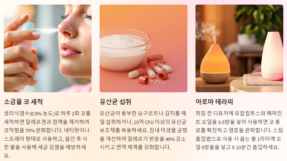 비염 자연 치유법