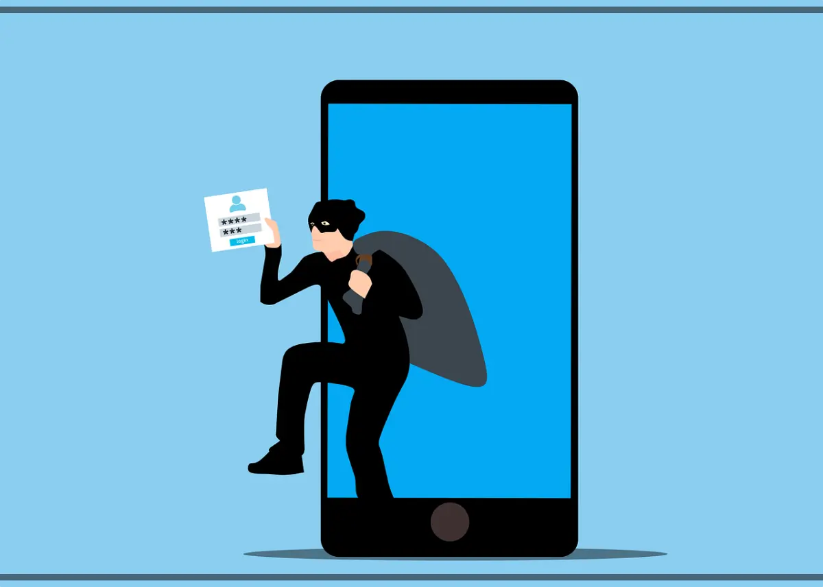 스마트폰을 통해 개인정보를 훔쳐가는 보이스피싱·스미싱 범죄 이미지