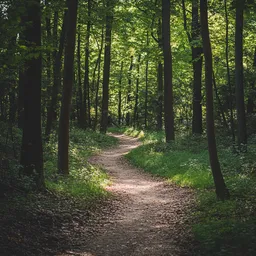The pathway in forest