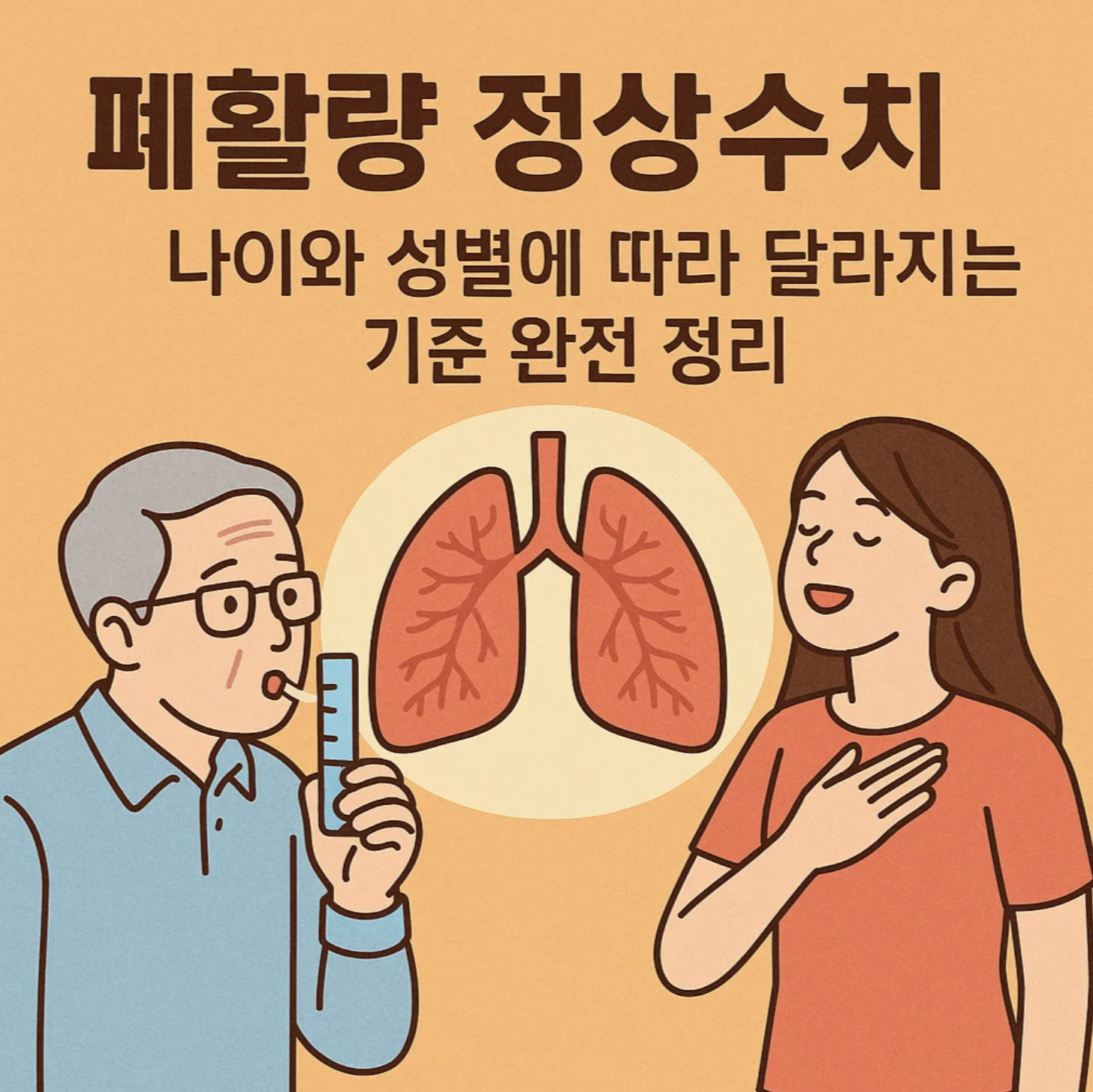 폐활량 정상수치, 나이와 성별에 따라 달라지는 기준 완전 정리