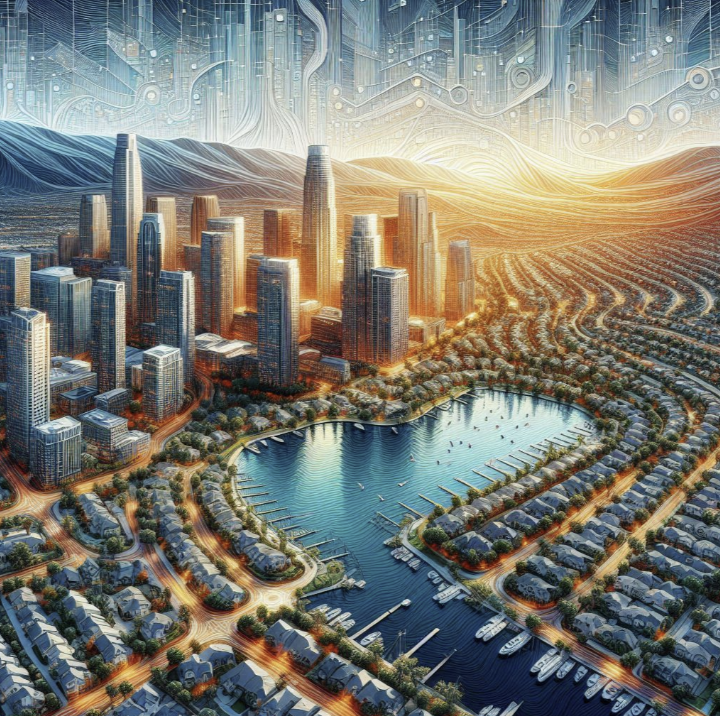 캘리포니아 얼바인을 연상 시키는 이미지