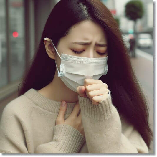 폐 질환으로 왼쪽 가슴 통증이 있는 여성