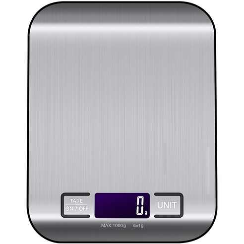 홈플래닛 스테인레스 디지털 백라이팅 주방저울 1kg