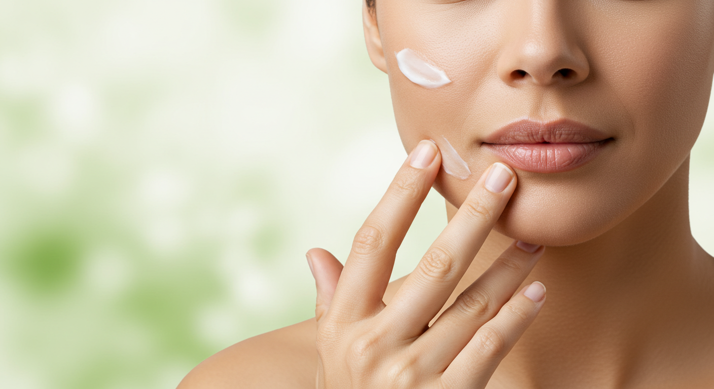 팔자 주름 관리 사진