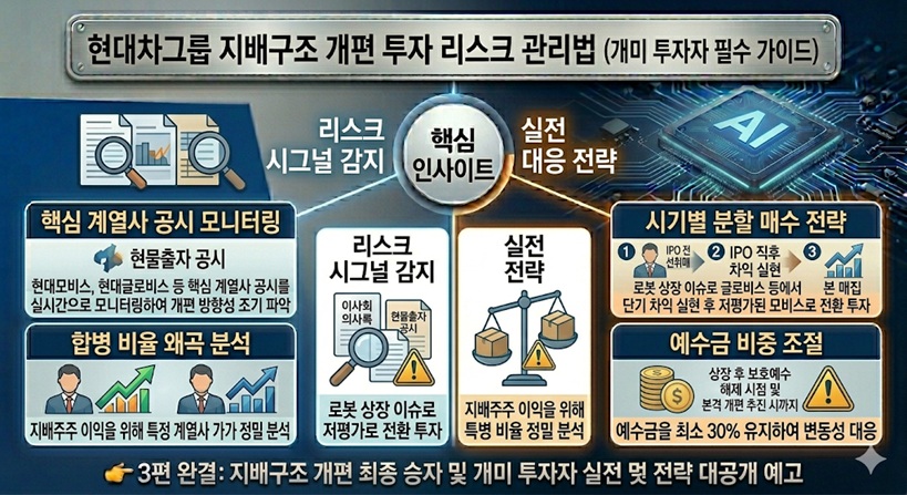 현대차 지배구조 개편 투자 리스크 관리법