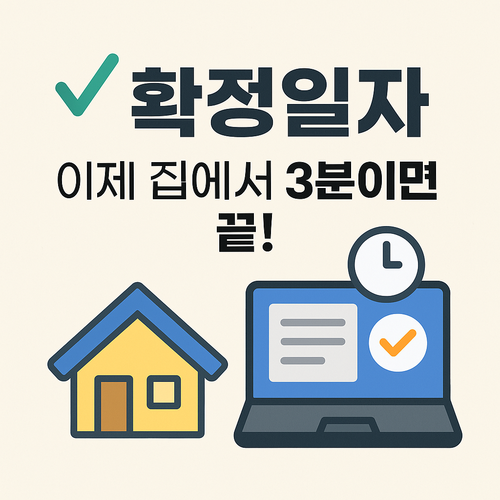 온라인 확정일자 신청방법