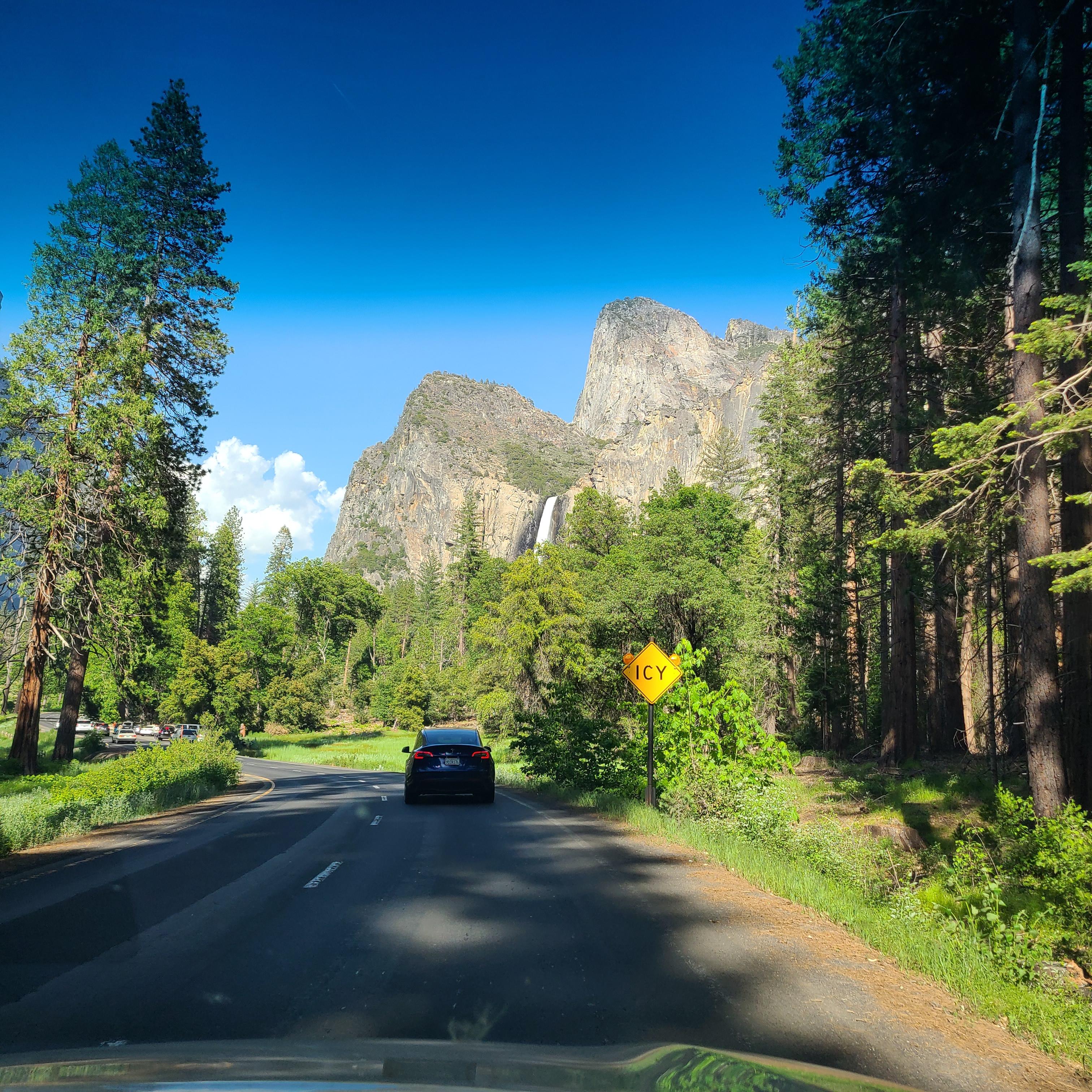 &quot;ICY&quot;라고 적힌 표지판