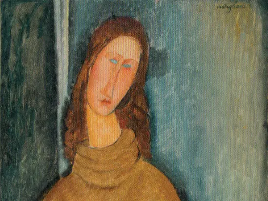 아메데오 모딜리아니 <잔 에뷔테른의 초상화>, 출처: Wikimedia Commons