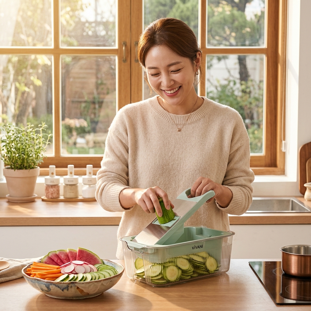 만능채칼 실사용 후기 당근 채썰기