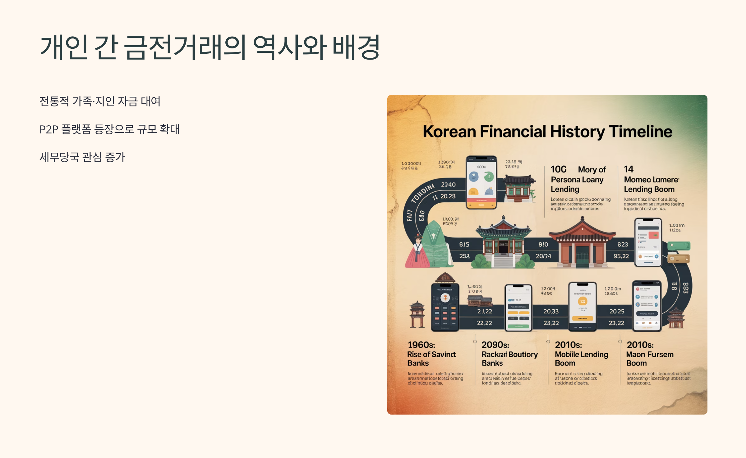 개인 간 금전거래의 역사와 배경