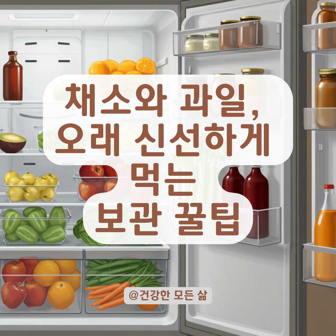 채소·과일 신선도 오래 유지하는 보관 팁과 주의사항.