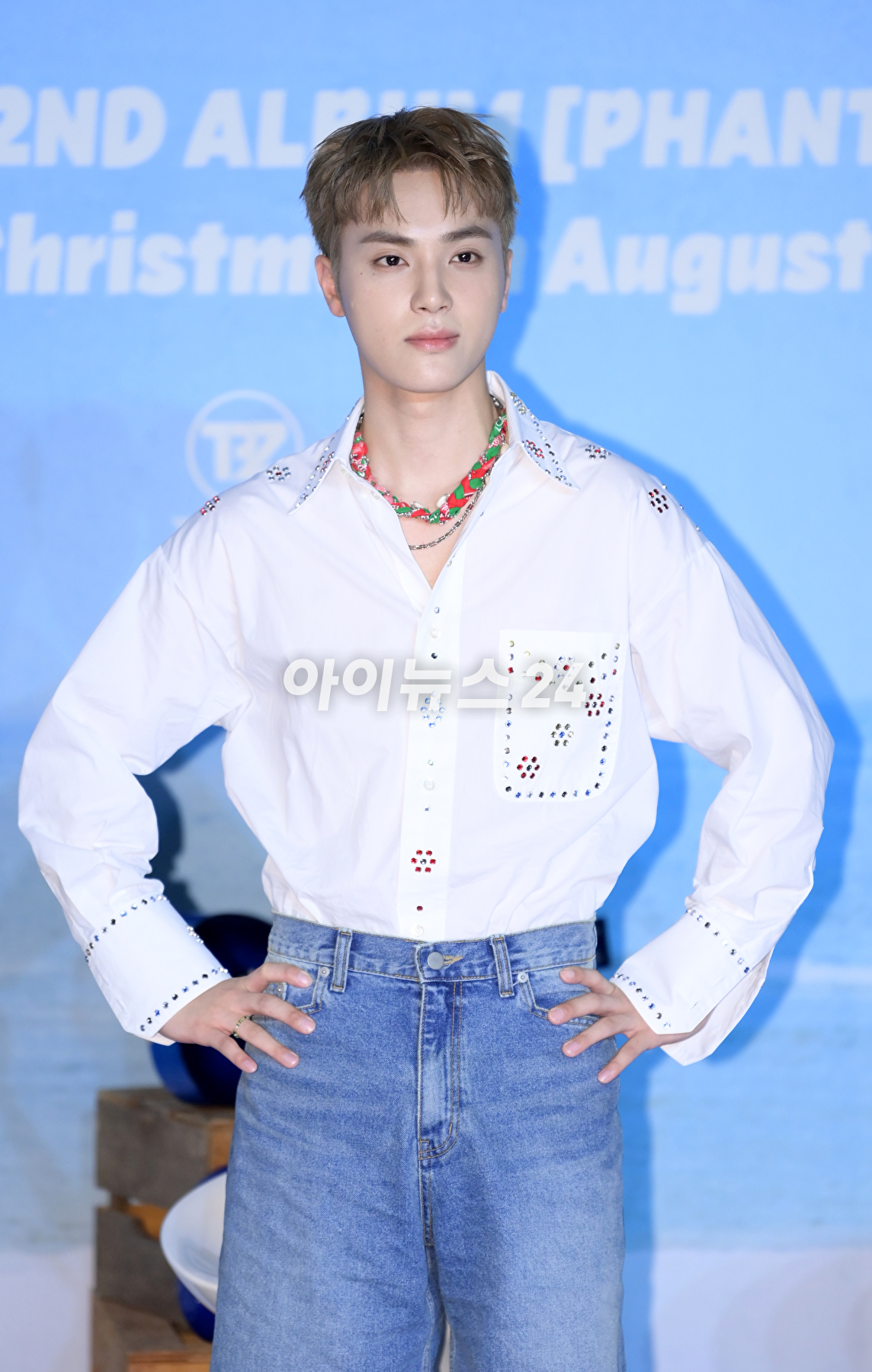 그룹 더보이즈(THE BOYZ) 주학년이 7일 오후 서울 영등포구 영등포 CGV에서 열린 더보이즈 두번째 정규앨범 '판타지'(PHANTASY) 기자간담회에 참석하고 있다. [사진=정소희 기자]