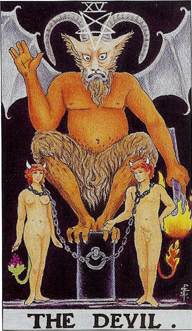 타로카드-15번-악마-카드