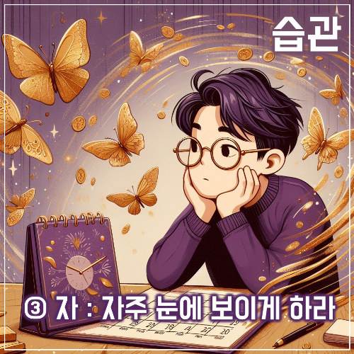자주 눈에 보이게 하라