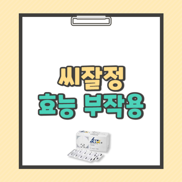씨잘정 5밀리그램 효능 부작용 가격
