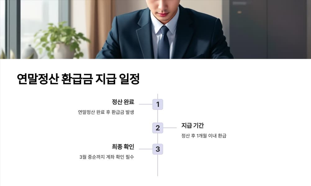 연말정산 환급금 지급 일정