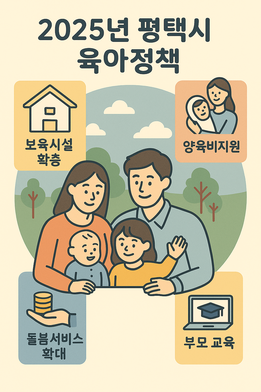 2025 평택시 육아정책 포스터