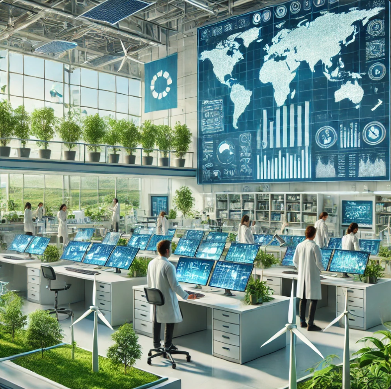 스텐포드 대학에서의 환경 보호 연구하는모습 이미지