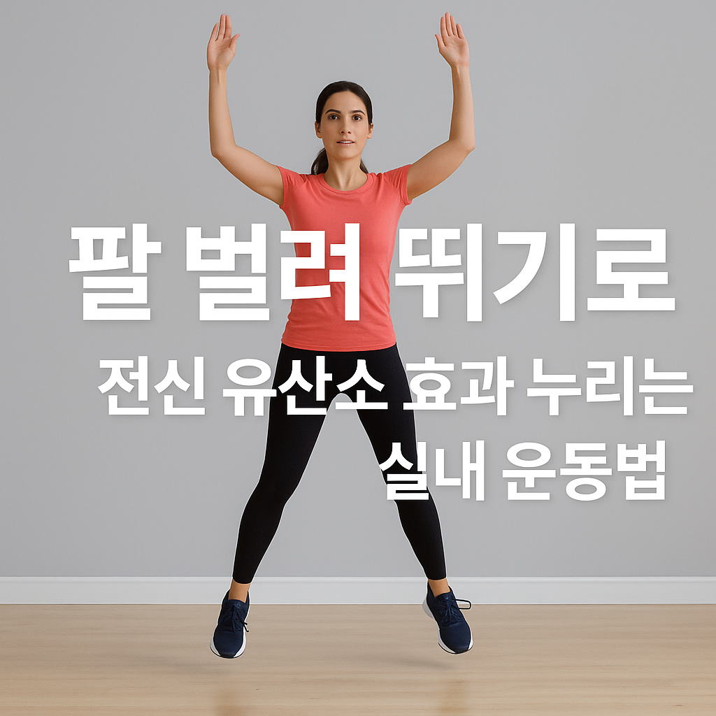 팔 벌려 뛰기로 전신 유산소 효과