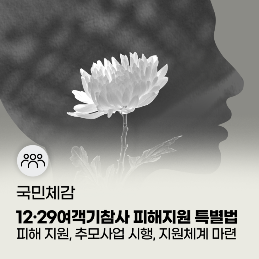 12.29여객기참사 피해지원 포스터