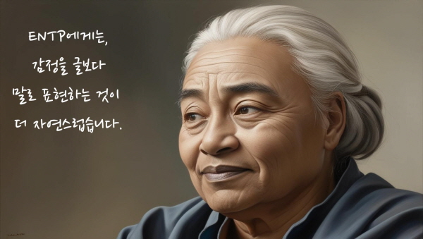 ENTP에게는 감정을 글보다 말로 표현하는 것이 더 자연스럽습니다에 관한 그림