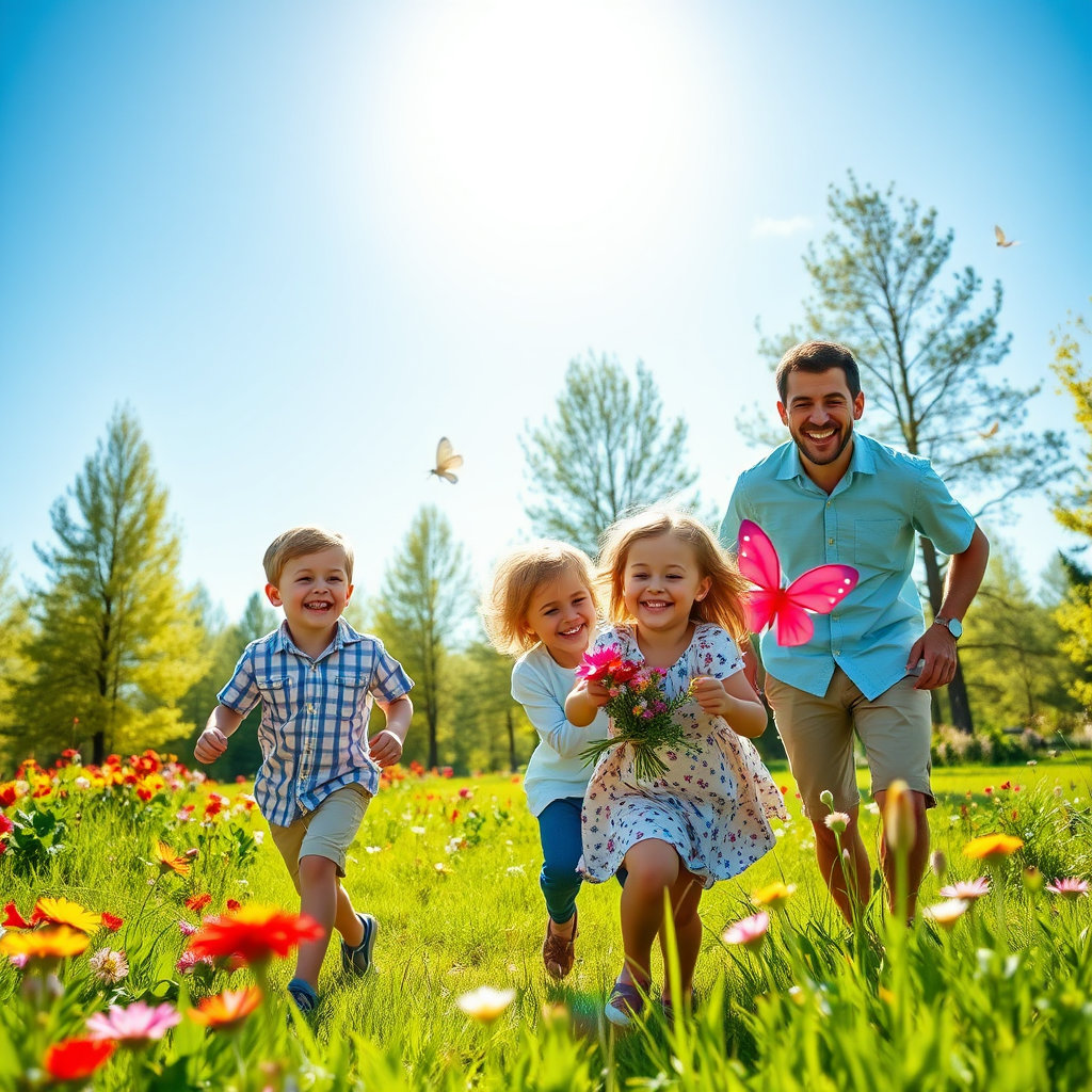 행복한 다자녀 이미지.