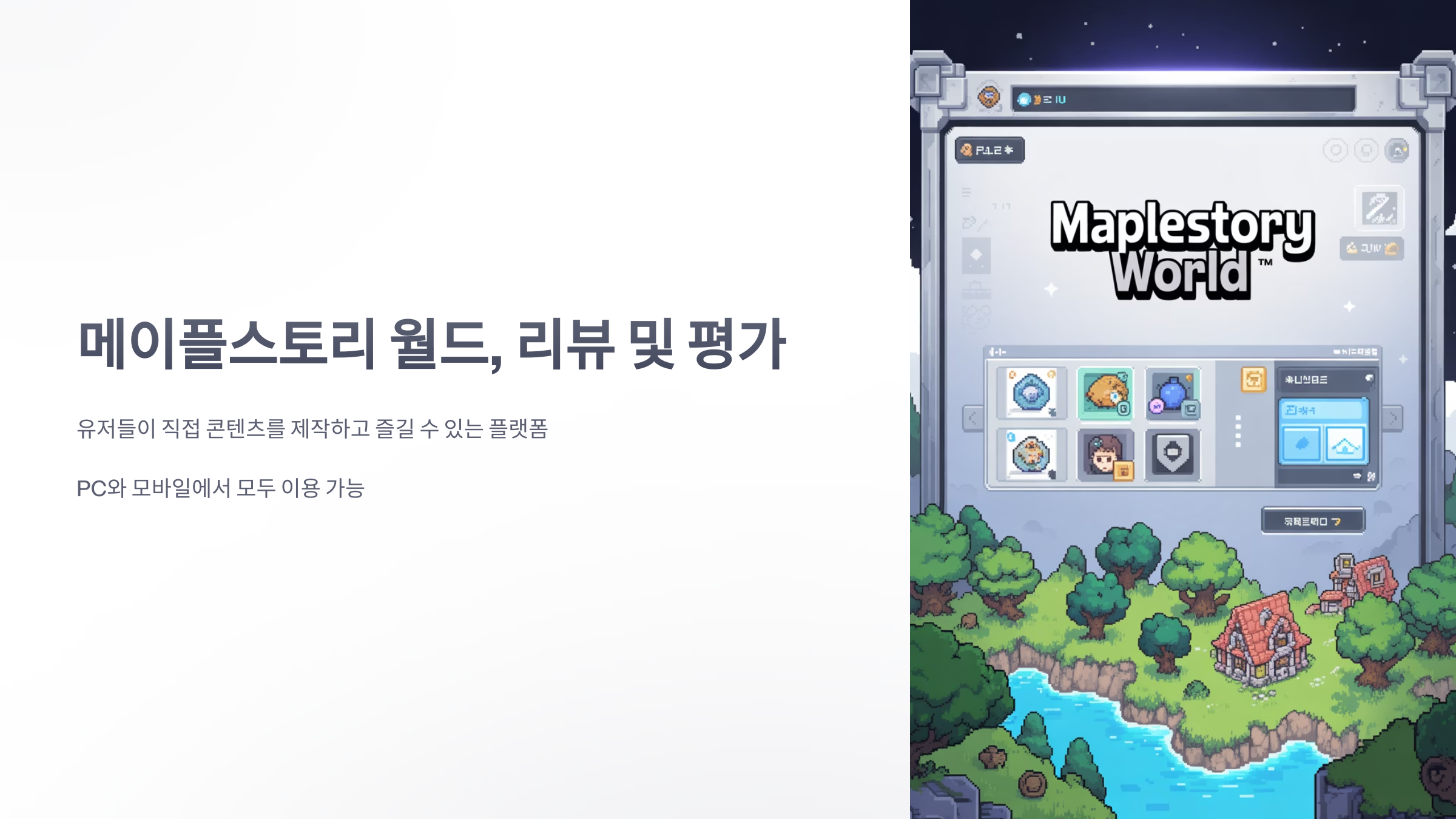 참조-메이플스토리-월드,-리뷰-및-평가-1