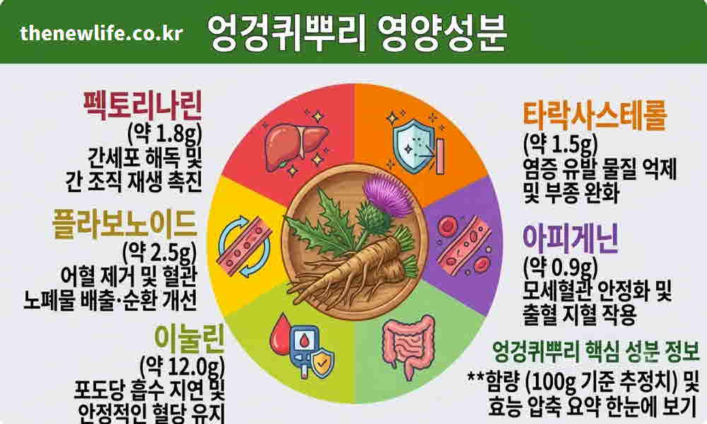 엉겅퀴뿌리 효능 영양성분