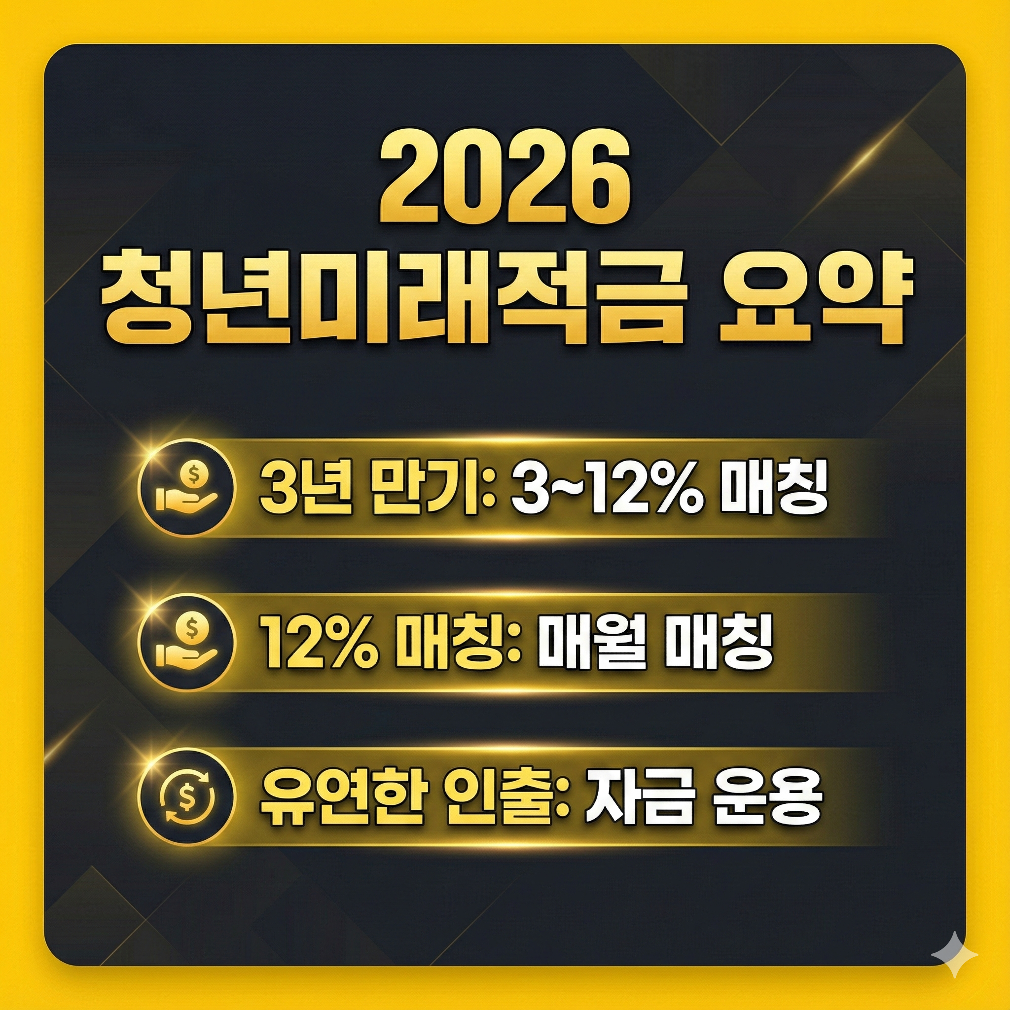 2026 청년미래적금 완벽 분석:5년 족쇄 풀고 12% 매칭 받는 법