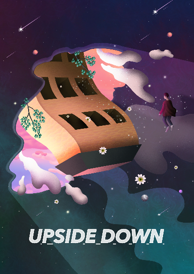 업사이드다운 테마 포스터