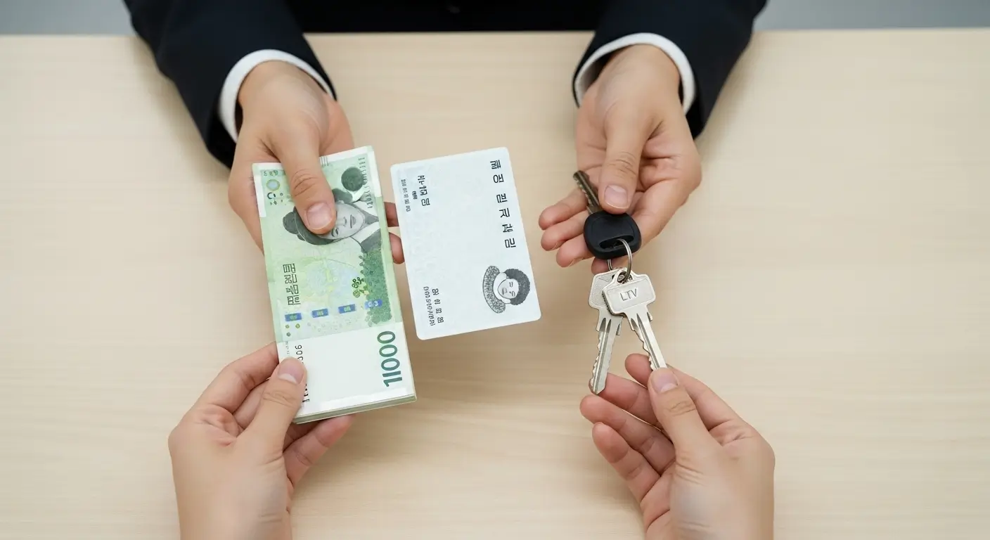 외국인 대출 승인을 위한 3가지 팁(국내 소득, 거주 기간, 담보 가치)을 상징하는 아이콘 이미지