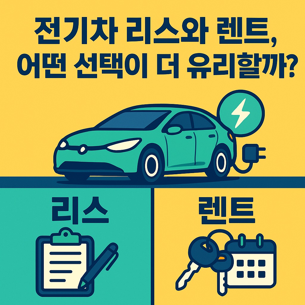 전기차 리스와 렌트, 어떤 선택이 더 유리할까?