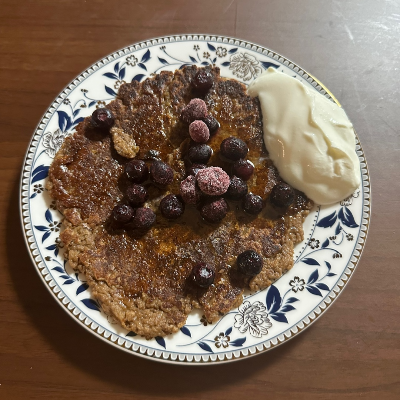 전부 완성된 프로틴 팬케이크 사진