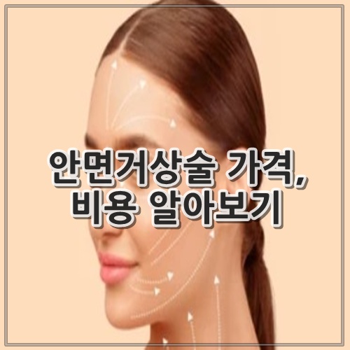 안면거상술 가격, 비용 알아보기