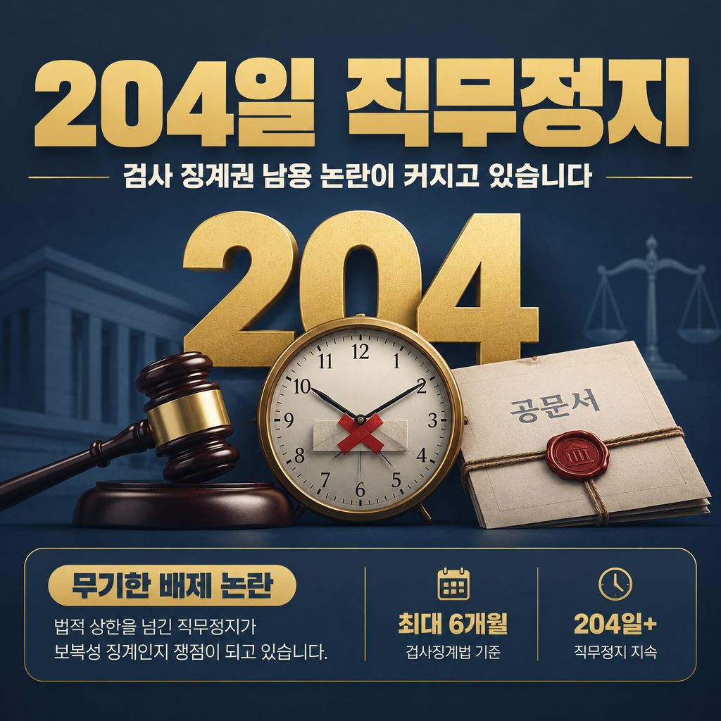 204일 직무정지