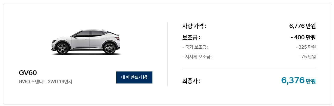 제네시스-GV60-가격-연비-제원-보조금