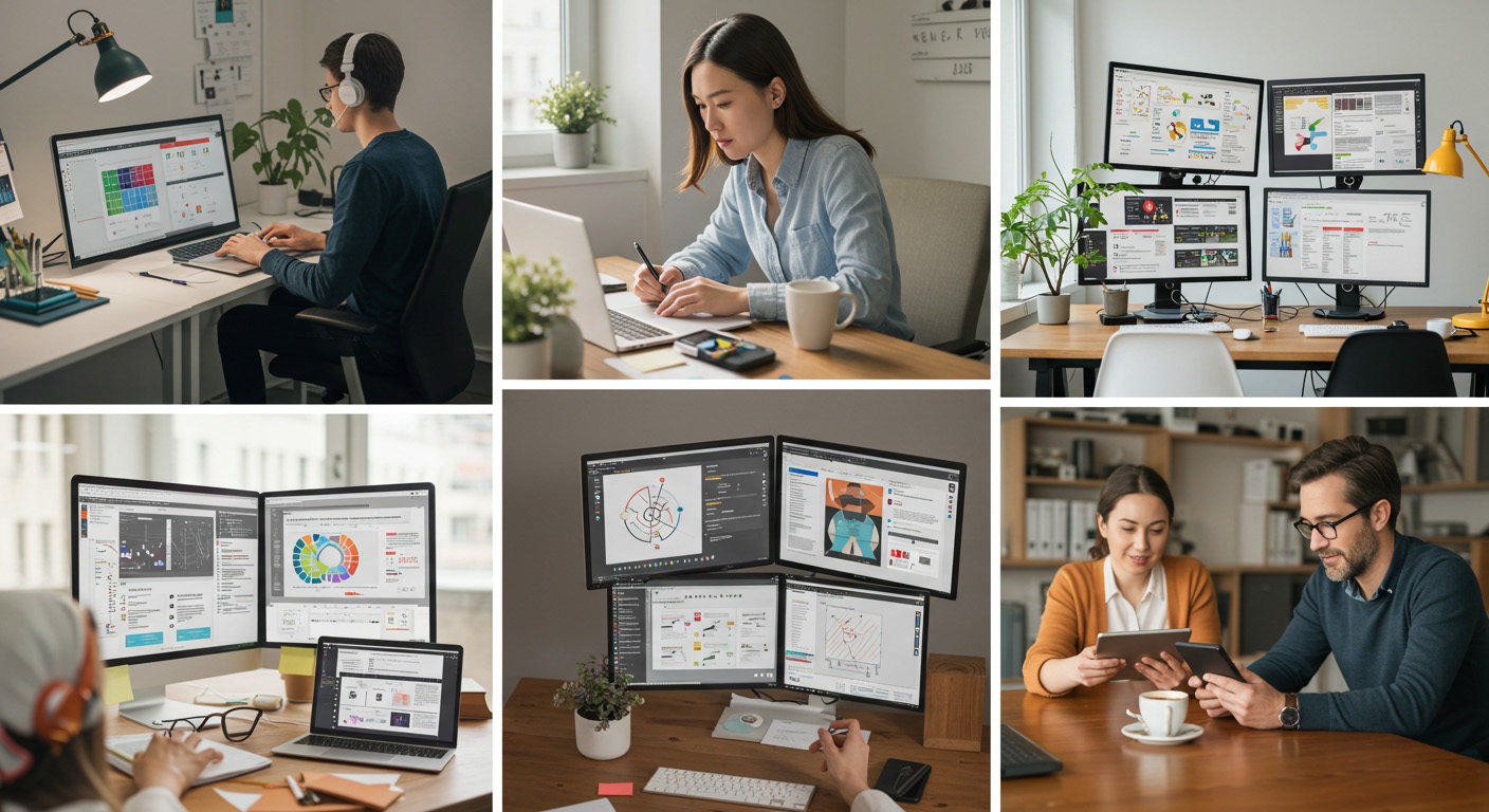 디자인 실무자의 현실적인 연봉 & 업무 환경 비교– UI/UX, 브랜딩, 콘텐츠, 프리랜서, 인하우스까지 총정리!