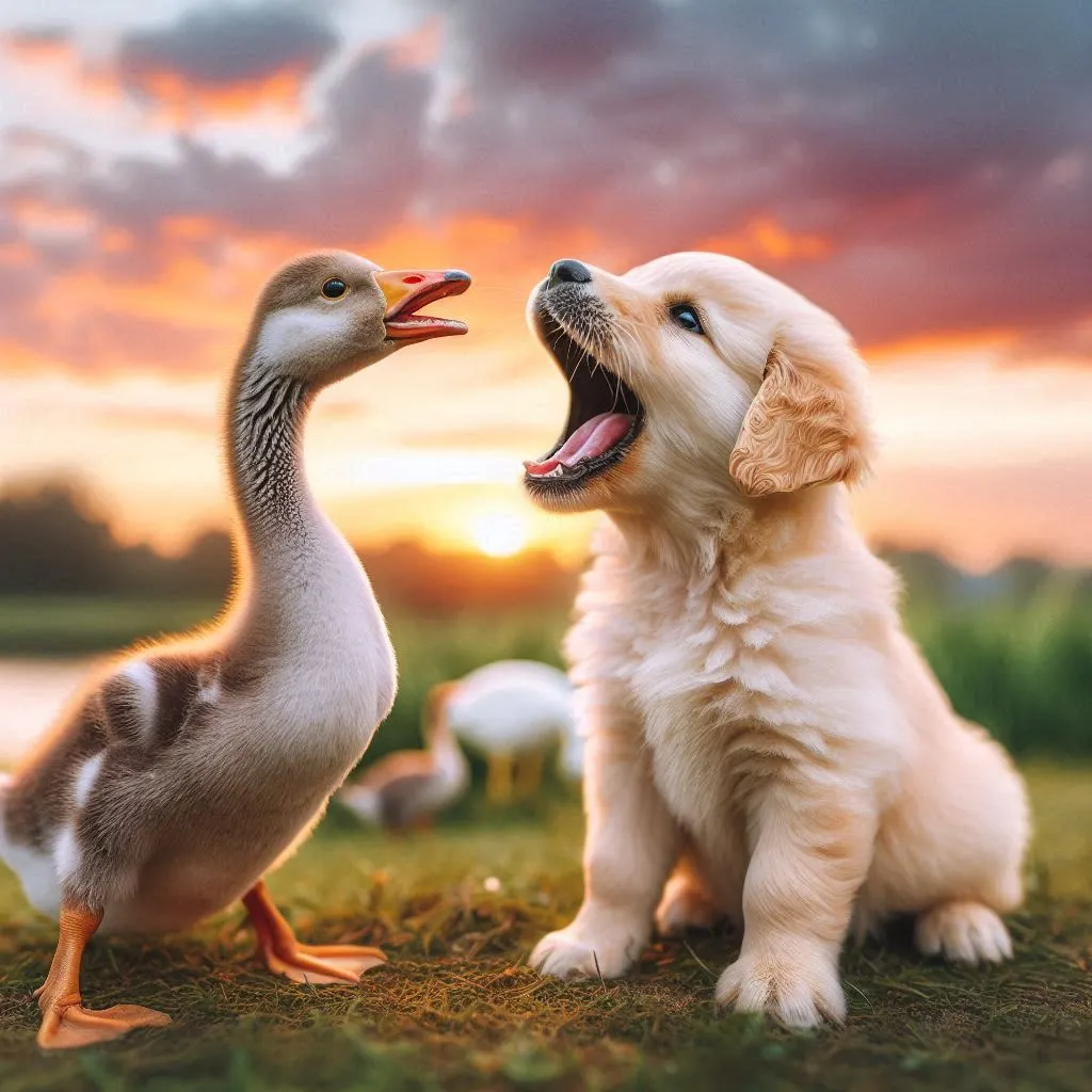 강아지 거위소리1