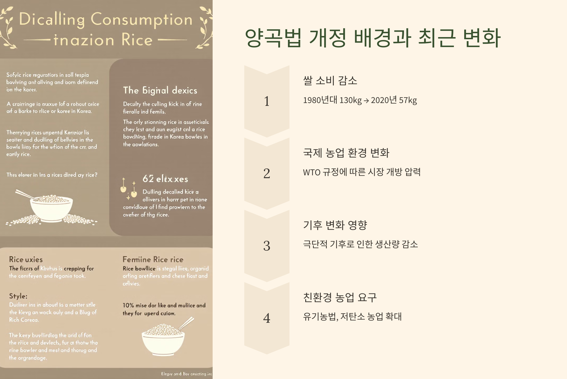 양곡법 개정 배경과 최근 변화