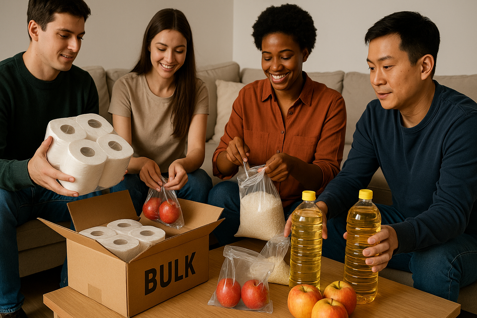 필요한 양만큼만 구매할 수 있는 소분모임은 효율적 대안