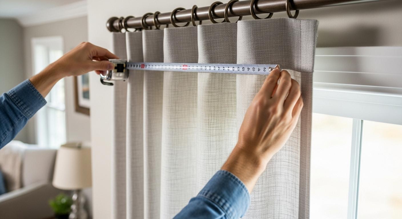커텐 길이 재는 방법
