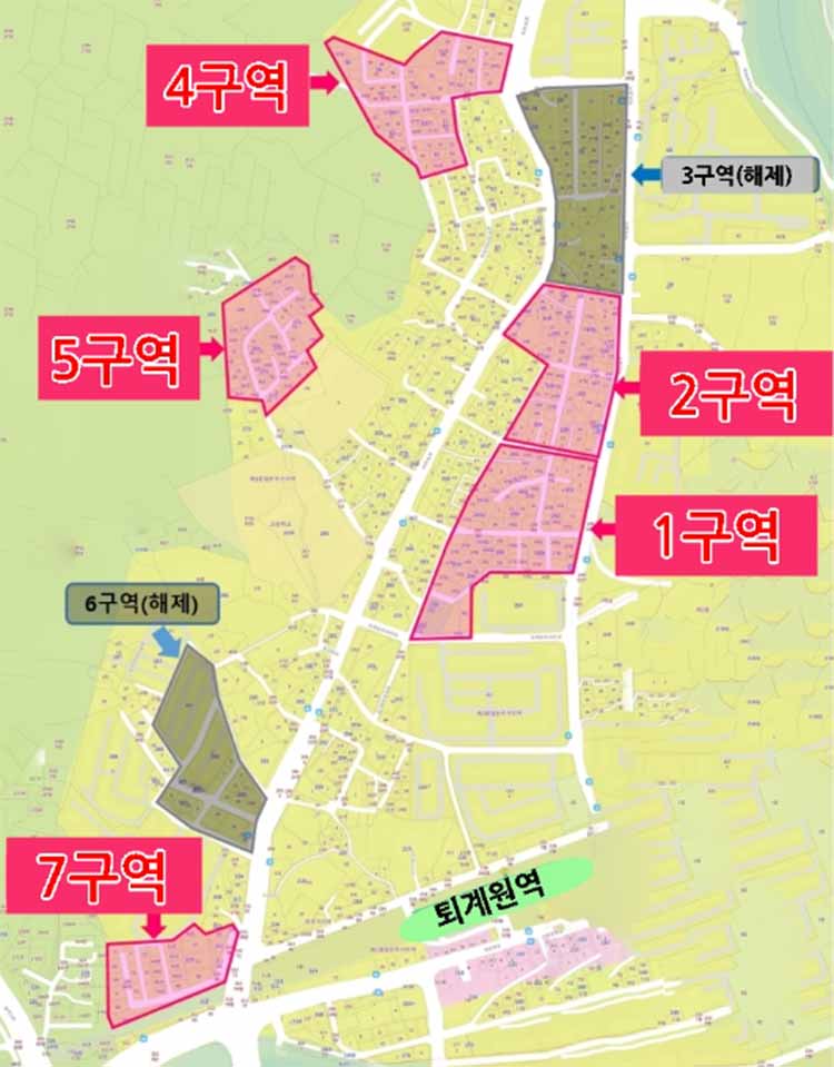 퇴계원 재개발 구역 위치