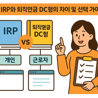 IRP와 퇴직연금 DC형의 차이 및 선택 가이드