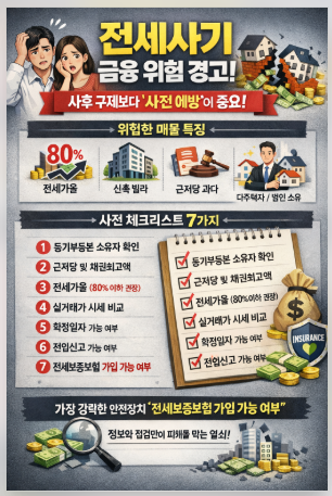 전세사기 예방법 (보증보험, 체크리스트, 실제 사례 총정리)