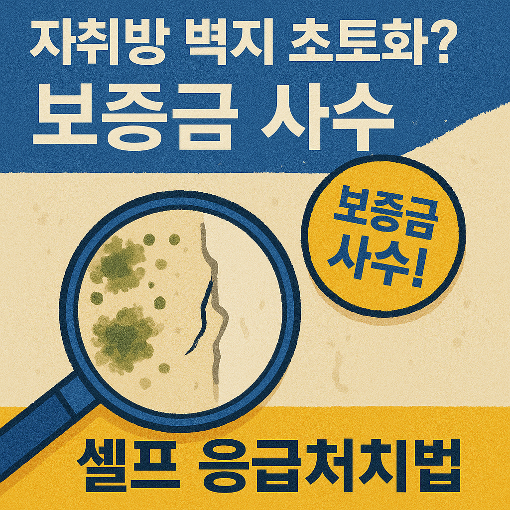 다이소 '이 아이템' 하나면 끝! 곰팡이, 찢어진 벽지 셀프 수리하고 보증금 돌려받기