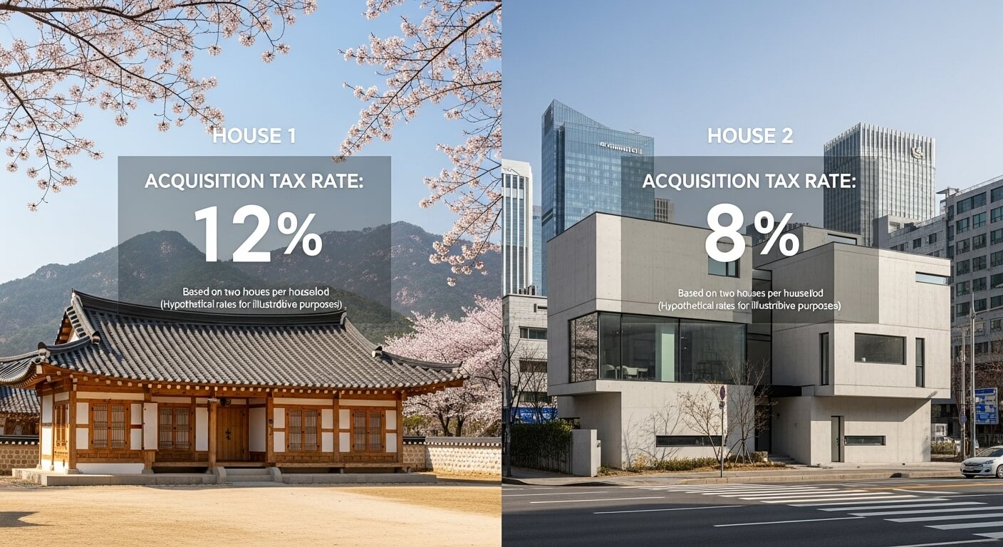 1가구 2주택 취득세율
