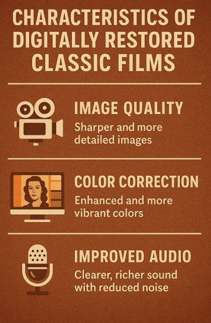 디지털 복원된 고전 영화 특징 (화질, 색보정, 음향)