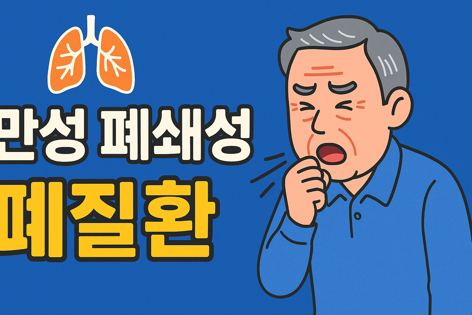 기침하는 중년