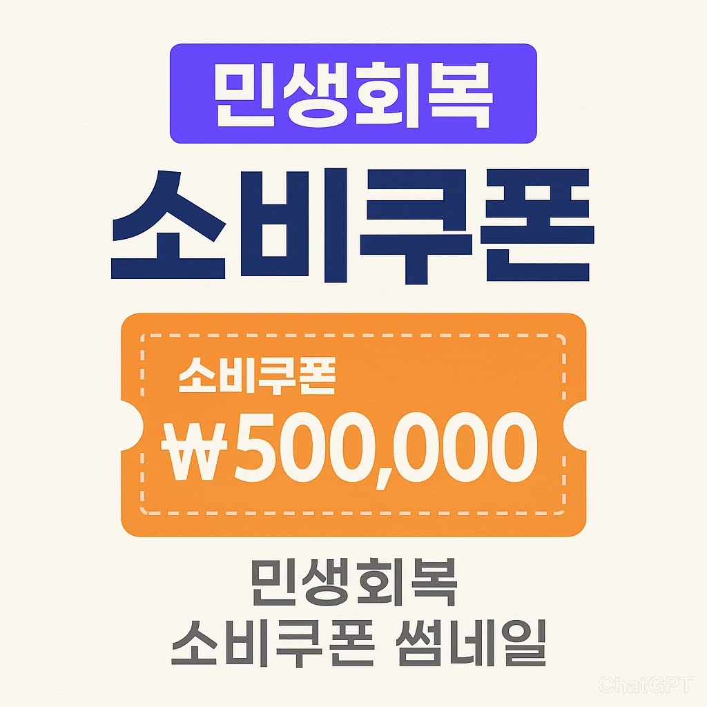 2025 민생회복 소비쿠폰 신청 방법 및 지원금 총정리 (최대 55만원 받는 법)