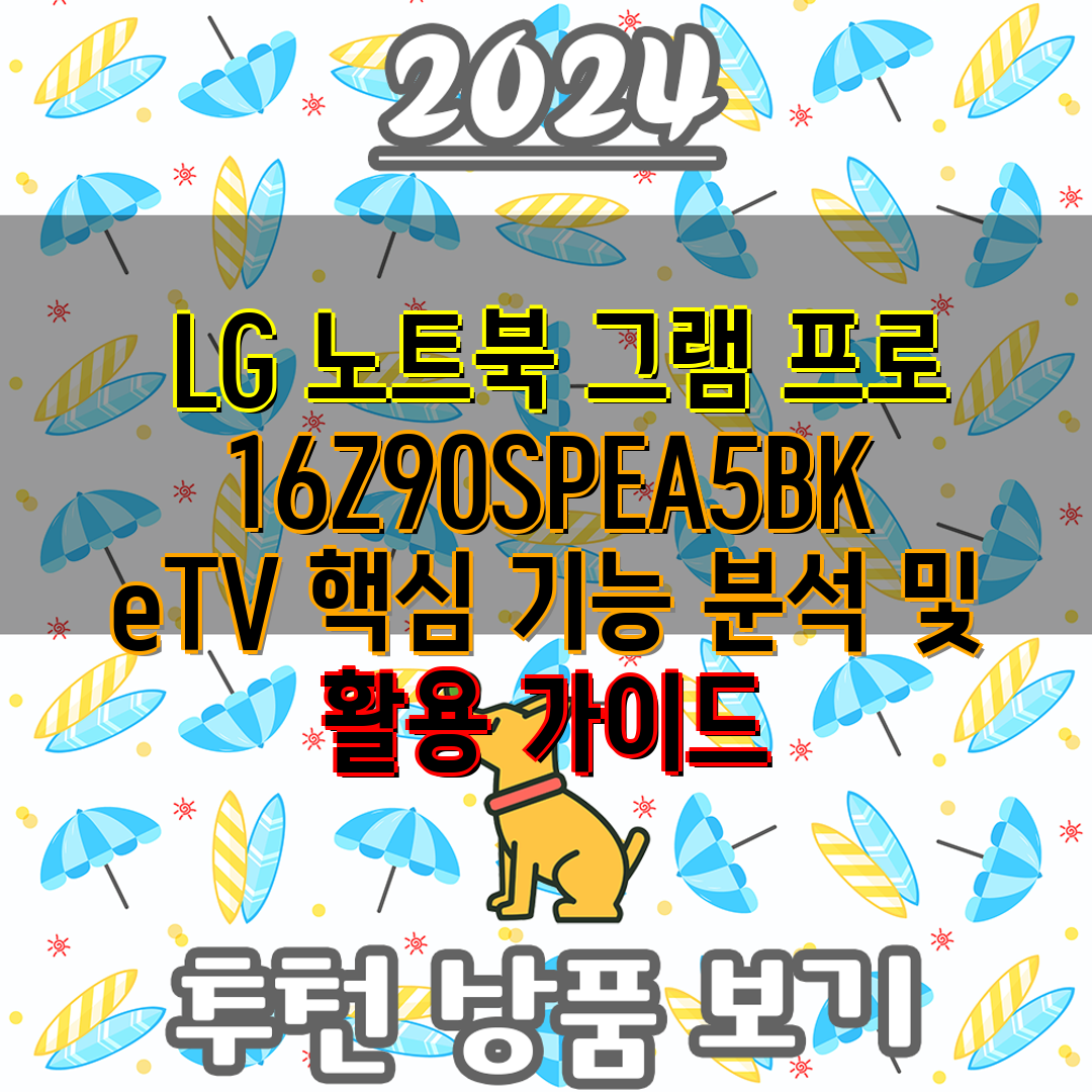 LG 노트북 그램 프로 16Z90SPEA5BK eTV